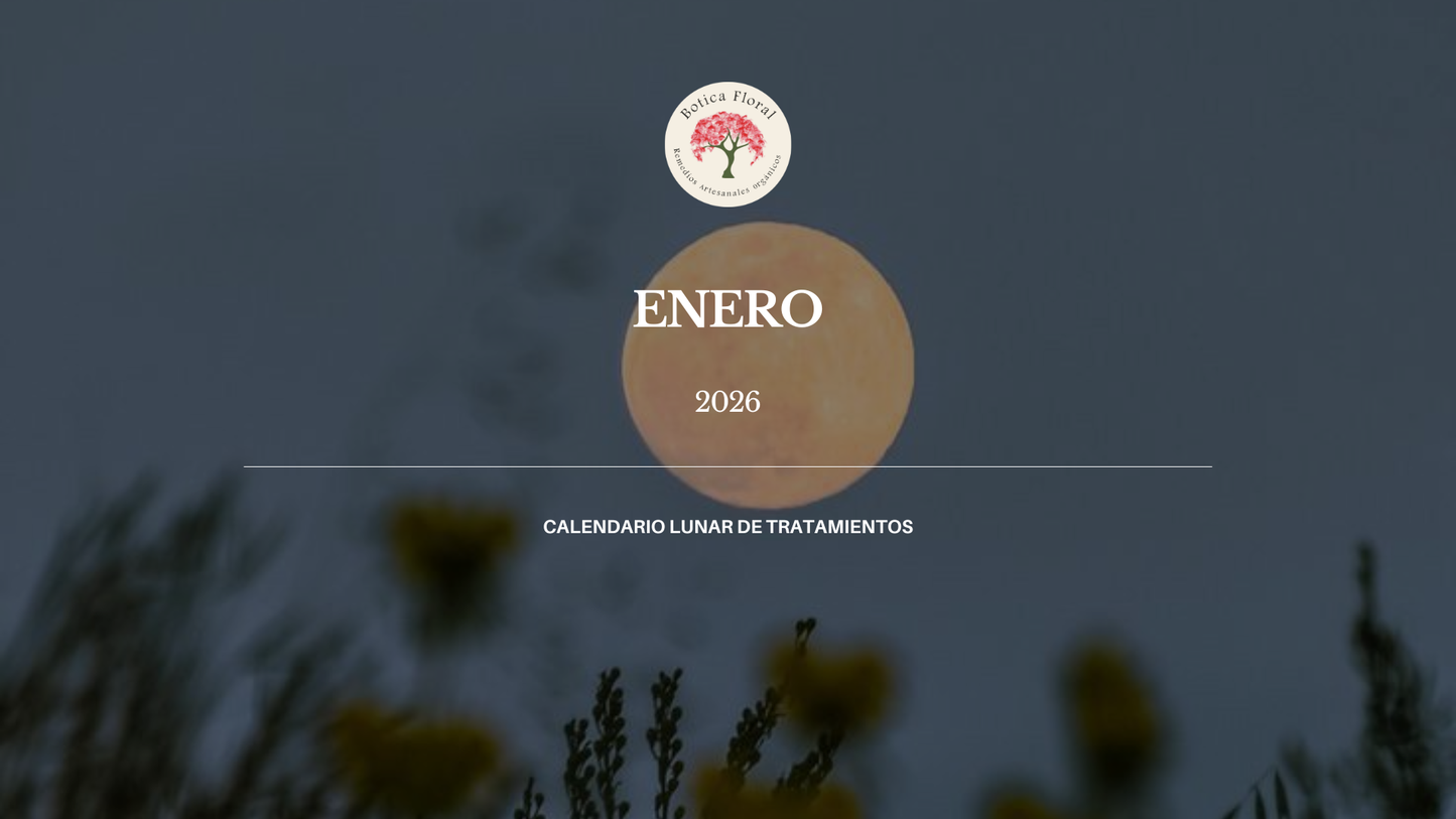 Calendario lunar Enero 2026